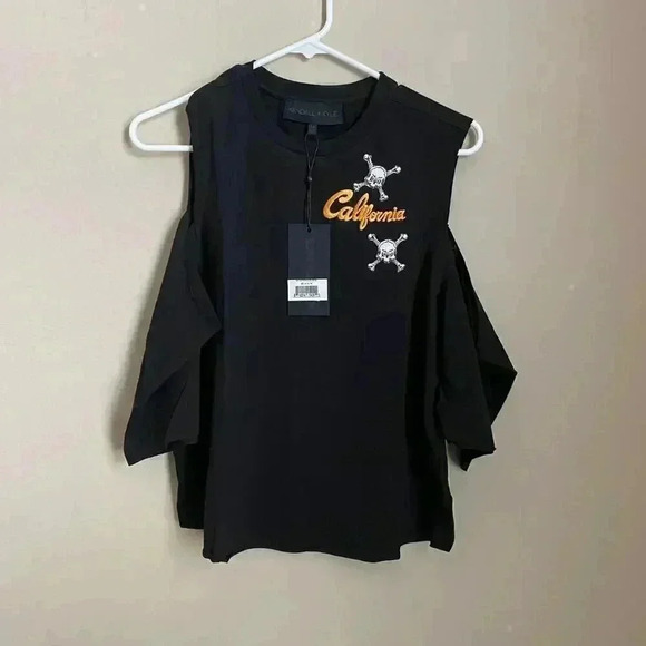 Kendall + Kylie Patch T-Shirt Black Medium‎ - Picture 2 of 6